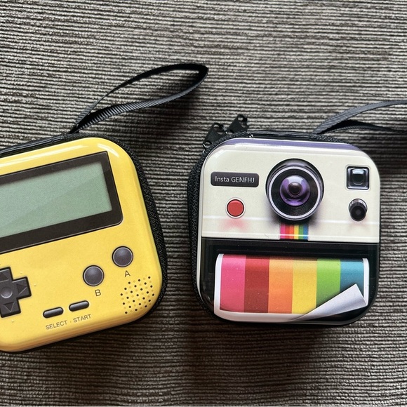 Brand New Retro gameboy zippered tin coin earbud wallet purse - Picture 4 of 4